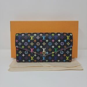 LOUIS VUITTON X MURAKAMI Monogram Multicolor Sarah Long Wallet
